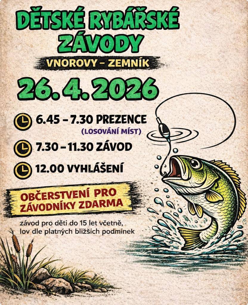 6.45 - 7.30 Prezence (losování míst)  7.30 - 11.30 Závod  12.00 Vyhlášení