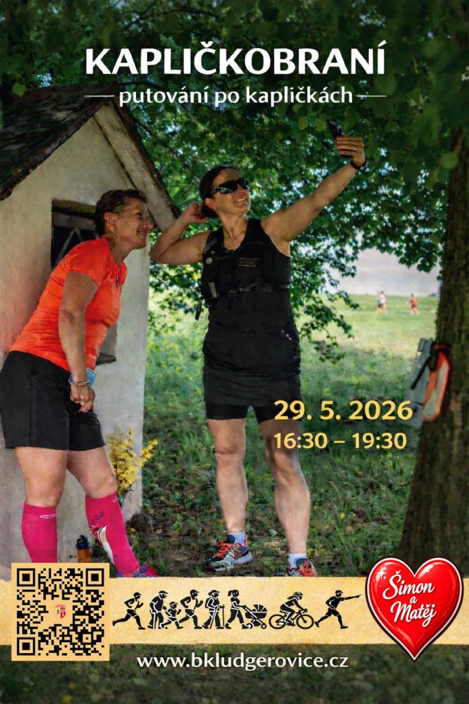 29. května 16:30-19:30  charitativní nesoutěžní (nejen) běh po místních kapličkách
