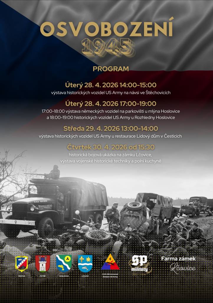 Ukázky vojenské techniky a další doprovodný program v zámku Lčovice