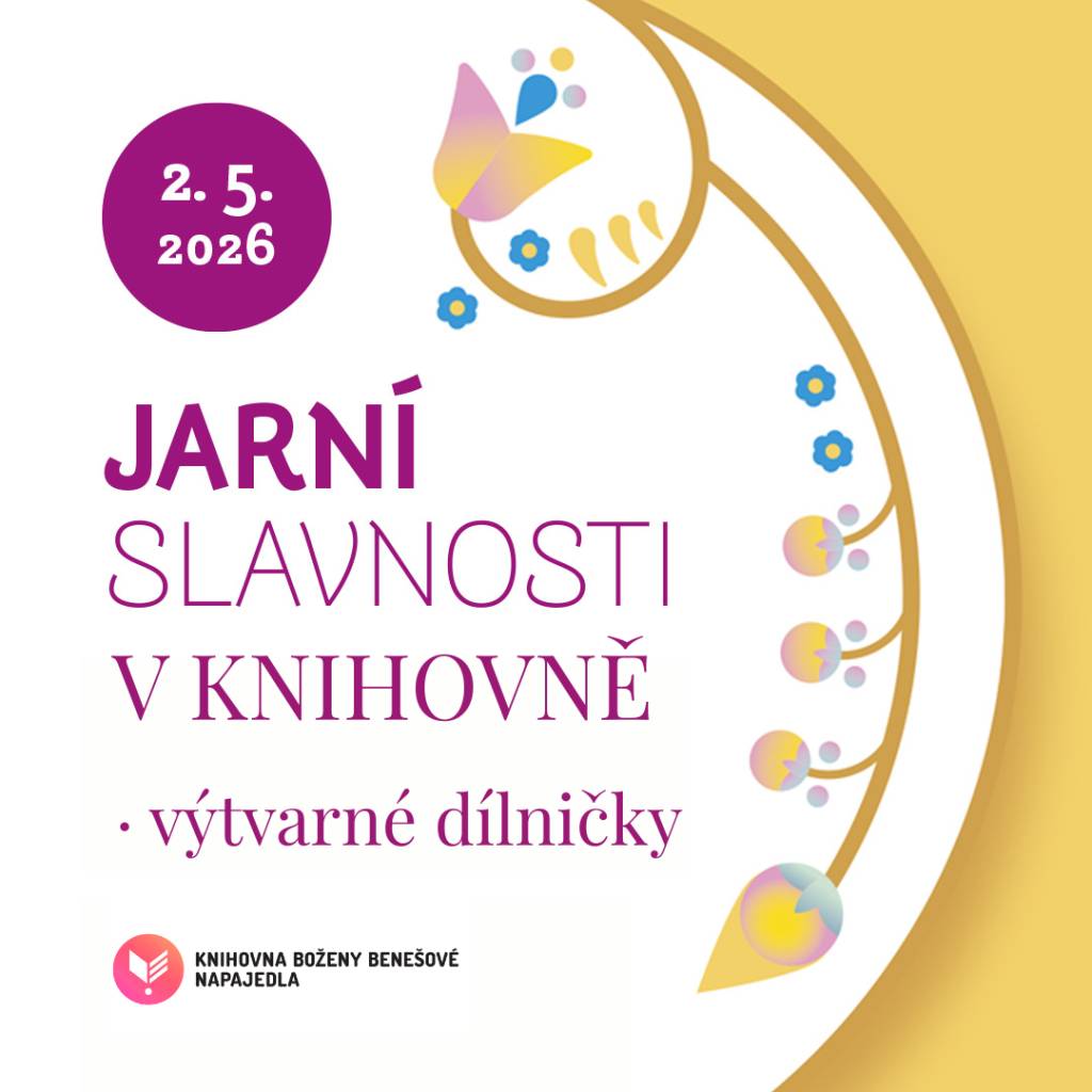 Pojďte s námi oslavit příchod jara v Napajedlích!  Od 9.00 do 17.00 budou pro děti v knihovně přichystané tématické dílničky a těšit se můžete i na zábavný kviz.