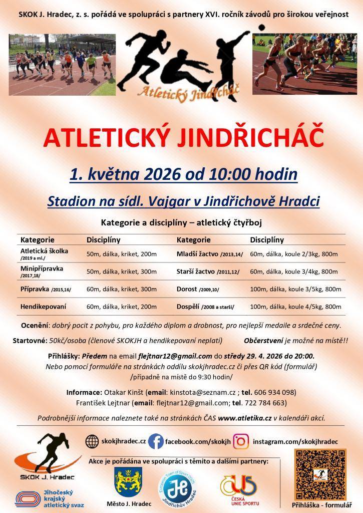 SKOK J. Hradec, z.s. - Atletický Jindřicháč
