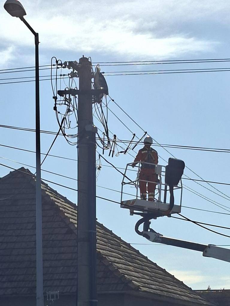 Záchrana bociana na elektrickom stĺpe: ranná akcia s dobrým koncom/Gólyamentés villanyoszlopról: sikeres reggeli akció