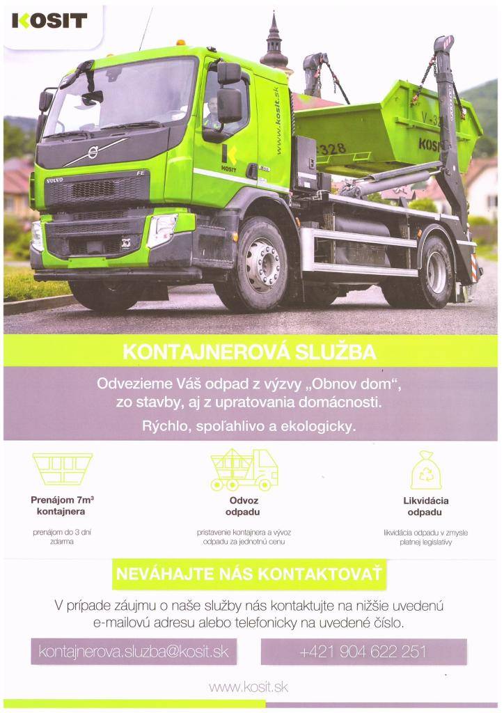 Spoločnosť KOSIT a.s. ponúka komplexné kontajnerové služby.