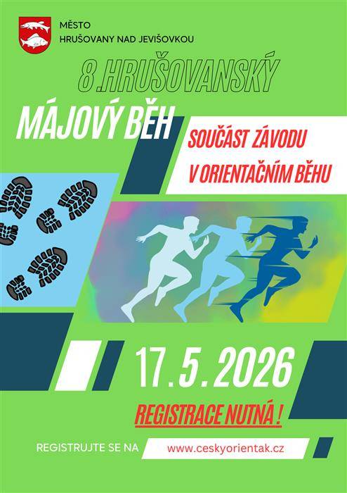 Hledáte způsob, jak legálně a s úsměvem bloudit po vlastním městě? Máme pro vás ideální příležitost! Město Hrušovany nad Jevišovkou vás ve spolupráci s SK Brno Žabovřesky zve na Májový běh v orientačním běhu, který se uskuteční v neděli 17. 5. 2026