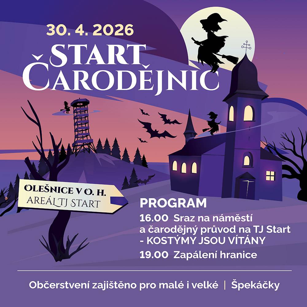 Start čarodějnic 30.4.