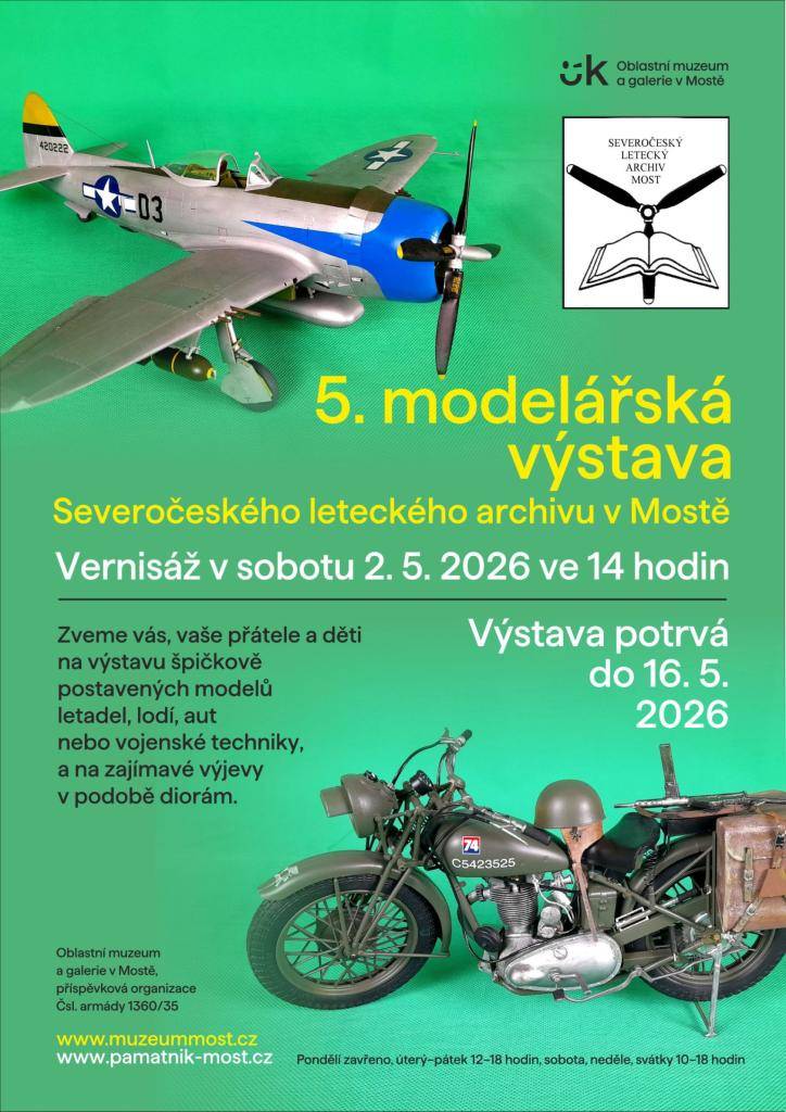 Datum vernisáže: sobota 2. května 2026 ve 14.00 hod.  Místo: Oblastní a muzeum galerie v Mostě