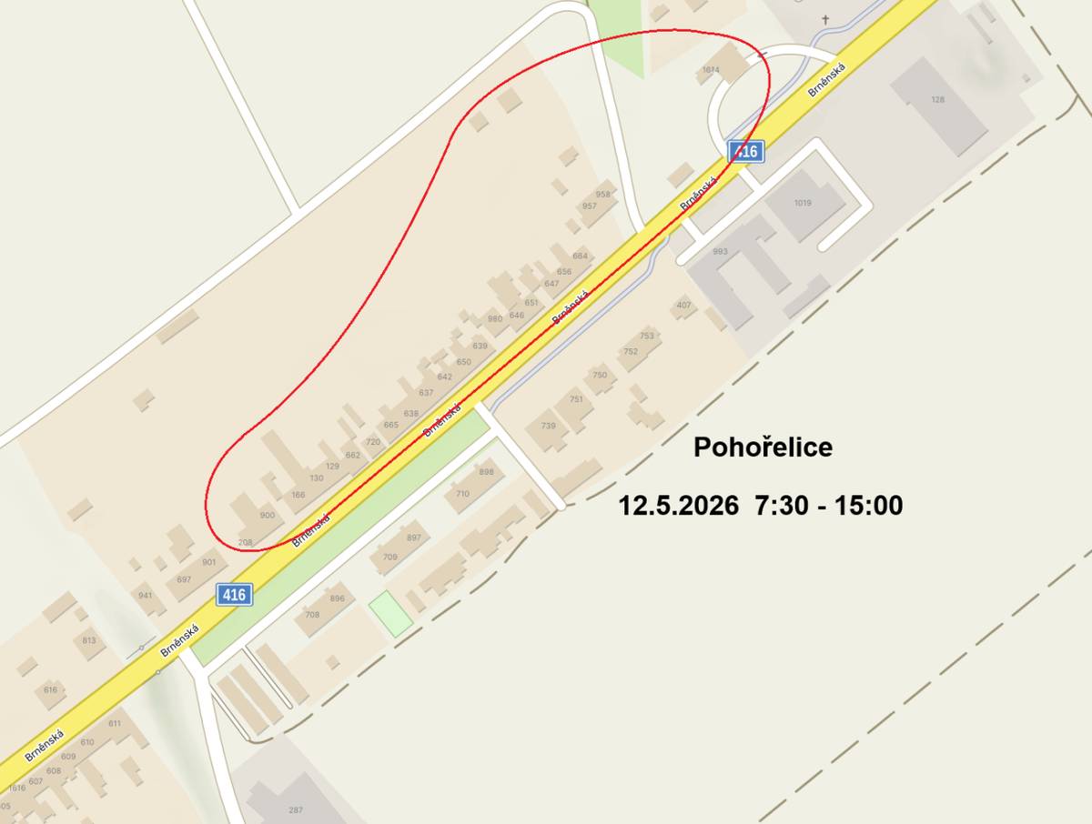 Odstávka číslo: 260167632