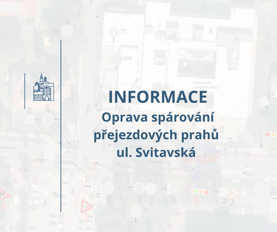 Od pondělí 27. dubna je plánována údržba zaměřená na opravu přejezdových prahů na ul. Svitavská, která si v místě vyžádá dočasné omezení provozu.  Více informací ➡️  Částečná uzavírka provozu ul. Svitavská - Moravská Třebová