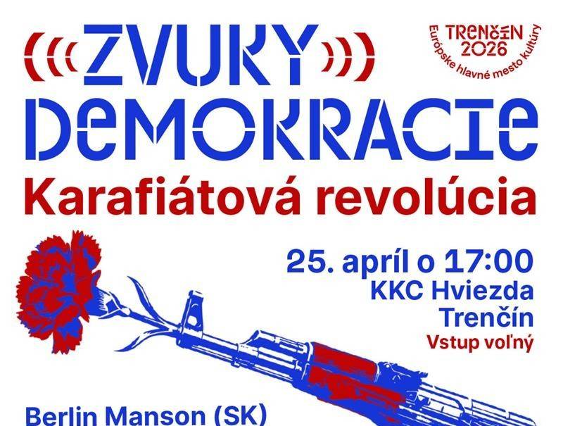 Zvuky demokracie predstavujú sériu piatich podujatí, ktoré počas roka 2026 postupne pripomenú významné míľniky európskej demokratickej histórie od Karafiátovej revolúcie, cez Deň Európy až po podujatie venované Nežnej revolúcii na Slovensku. Multidisciplinárne minifestivaly spoja diskusie, koncerty aj filmové projekcie a zamerajú sa nielen na historickú pamäť, ale aj na aktuálne výzvy demokracie. Projekt Zvuky demokracie [...]Čítať viac...