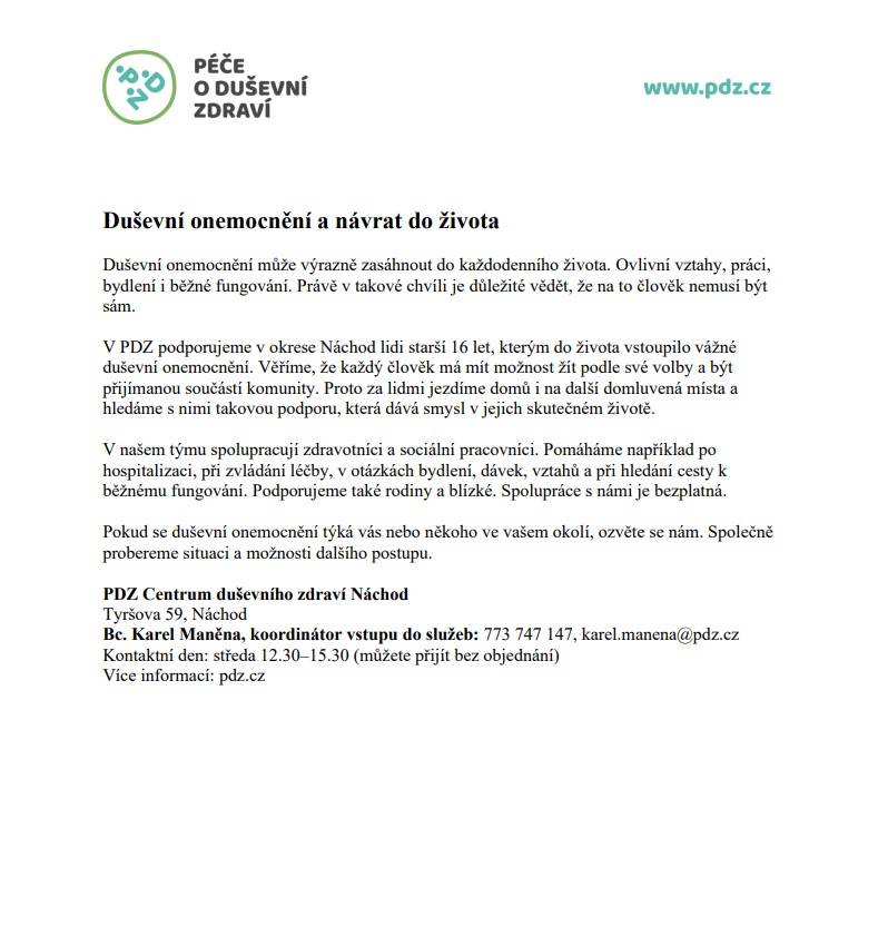 Duševní onemocnění může vážně zasáhnout do života jednotlivce.