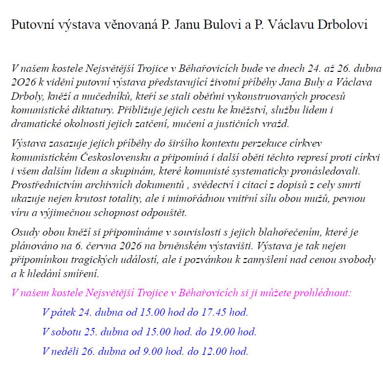 ve dnech 24. - 26. 4. 2026
