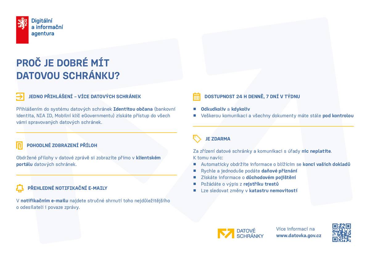 Jedná se o nové letáky ke službám Portálu občana, Portálu veřejné správy, eDoklady, Identity občana (např. mobilního klíče eGovernmentu, bankovní identity) či Czech POINTu.
