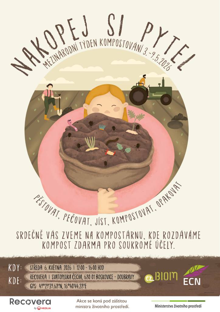 Nakopej si pytel! 2026 Recovera - kompost zdarma dne 6.5.2026 od 12:00 do 16:00 hod.
