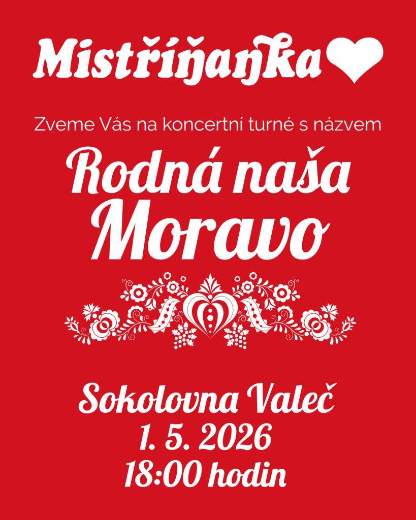 1.5.2026 V 18:00  SOKOLOVNA VALEČ