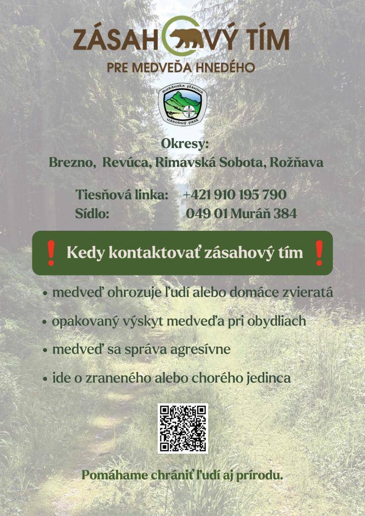 V jarnom období dochádza k častejšiemu výskytu medveďa hnedého, najmä v súvislosti s vodením mláďat. Samice sú v tomto období obzvlášť citlivé na vyrušenie a pri strete môžu vyhodnotiť prítomnosť človeka ako ohrozenie pre svoje mláďatá, čím sa výrazne zvyšuje riziko útoku.