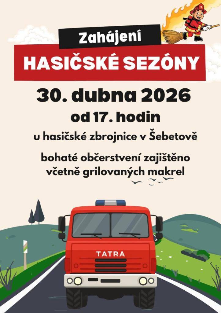 Od 17 hodin u hasičské zbrojnice