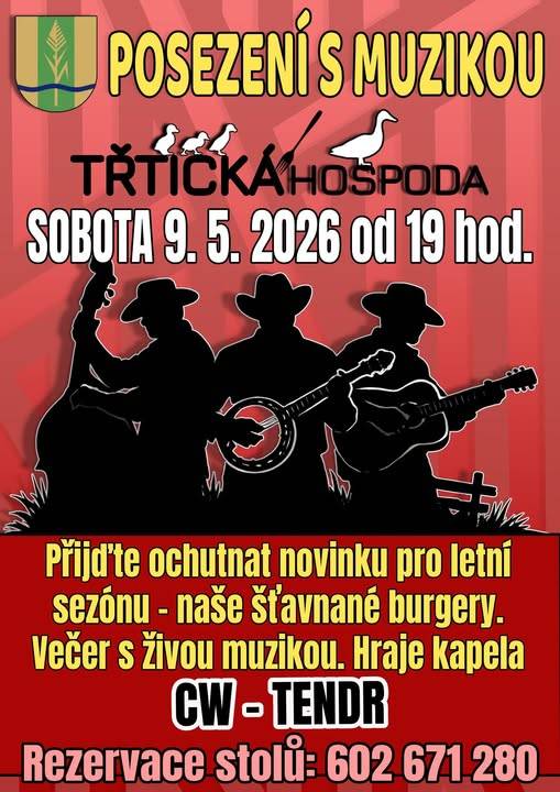 ≈ 19:00 - Třtická hospoda  ≈ Kapela Tendr