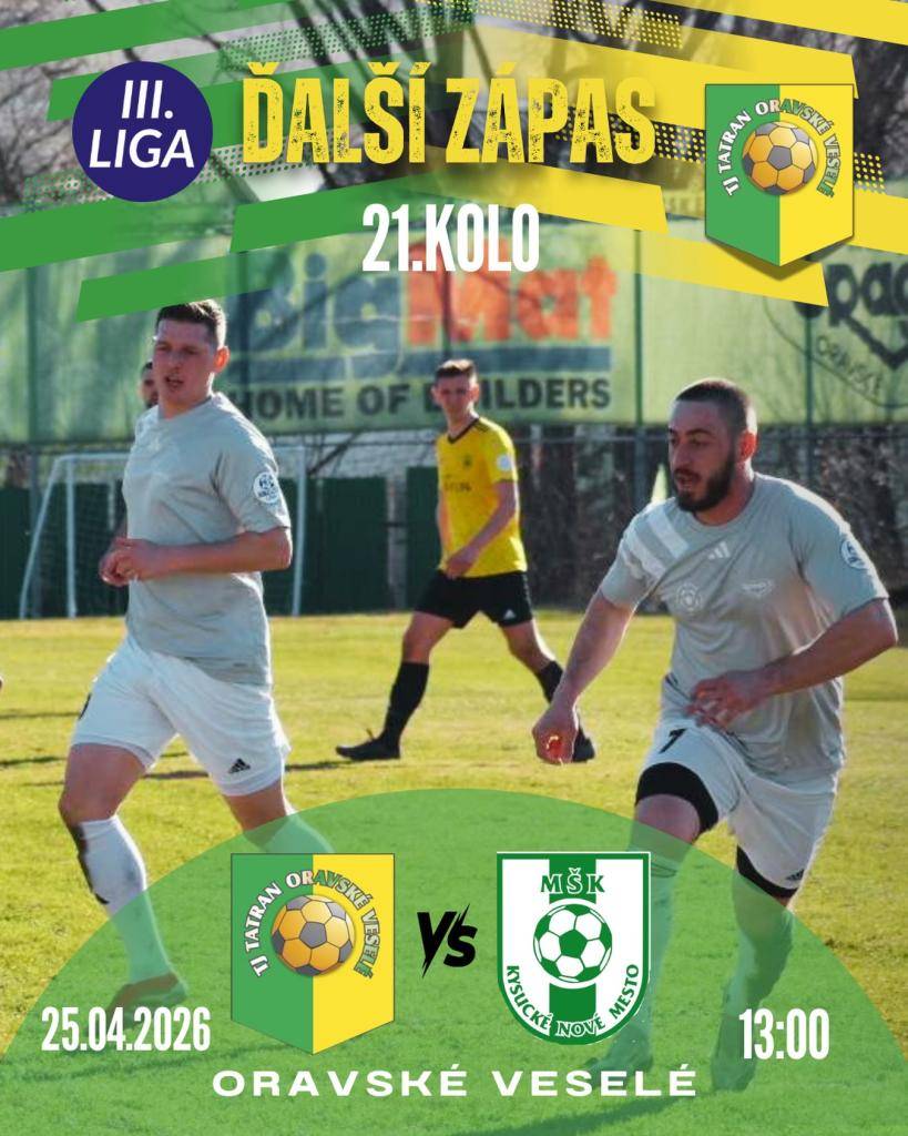 Na 23. apríla 2026 je naplánované futbalové stretnutie, ktoré priláka množstvo fanúšikov. Zápas sa uskutoční na miestnom štadióne.