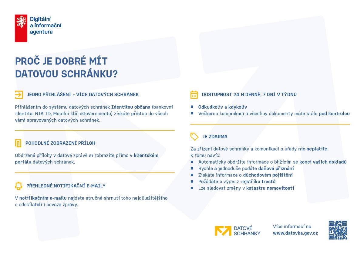 INFORMACE O DIGITÁLNÍCH SLUŽBÁCH STÁTU PRO OBČANY