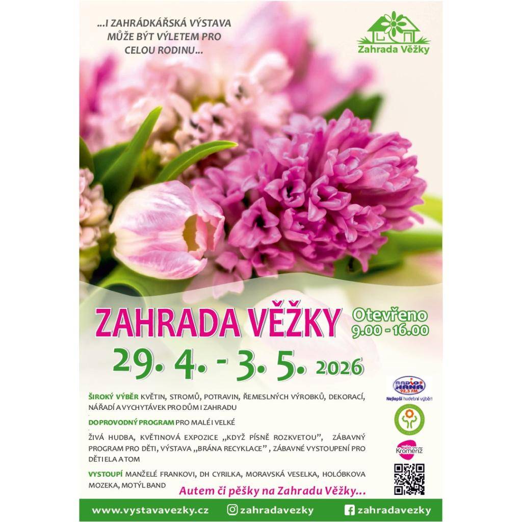 Nejen pro zahrádkáře je určena pozvánka na tradiční výstavu Zahrada Věžky. (vk)