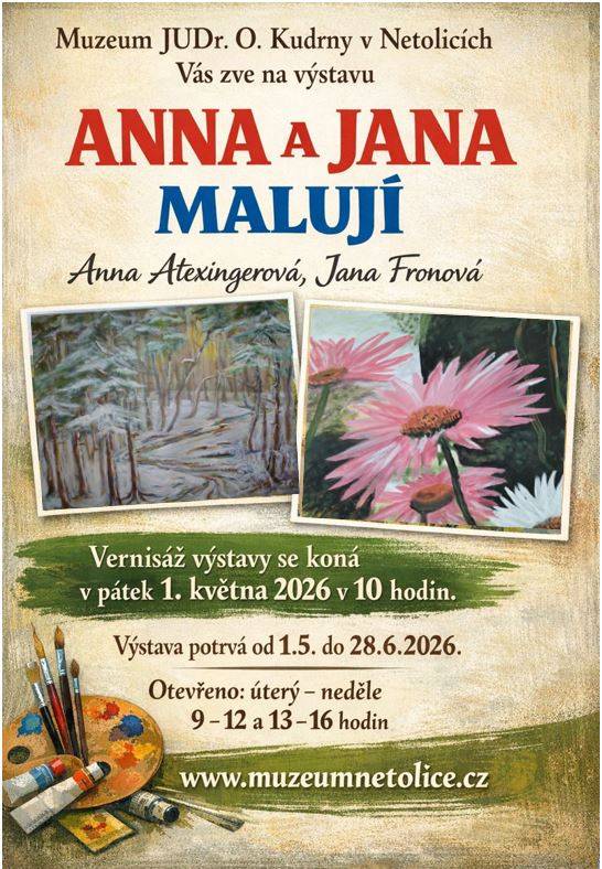Vernisáž výstavy obrazů 1. května od 10 hodin v městském muzeu.