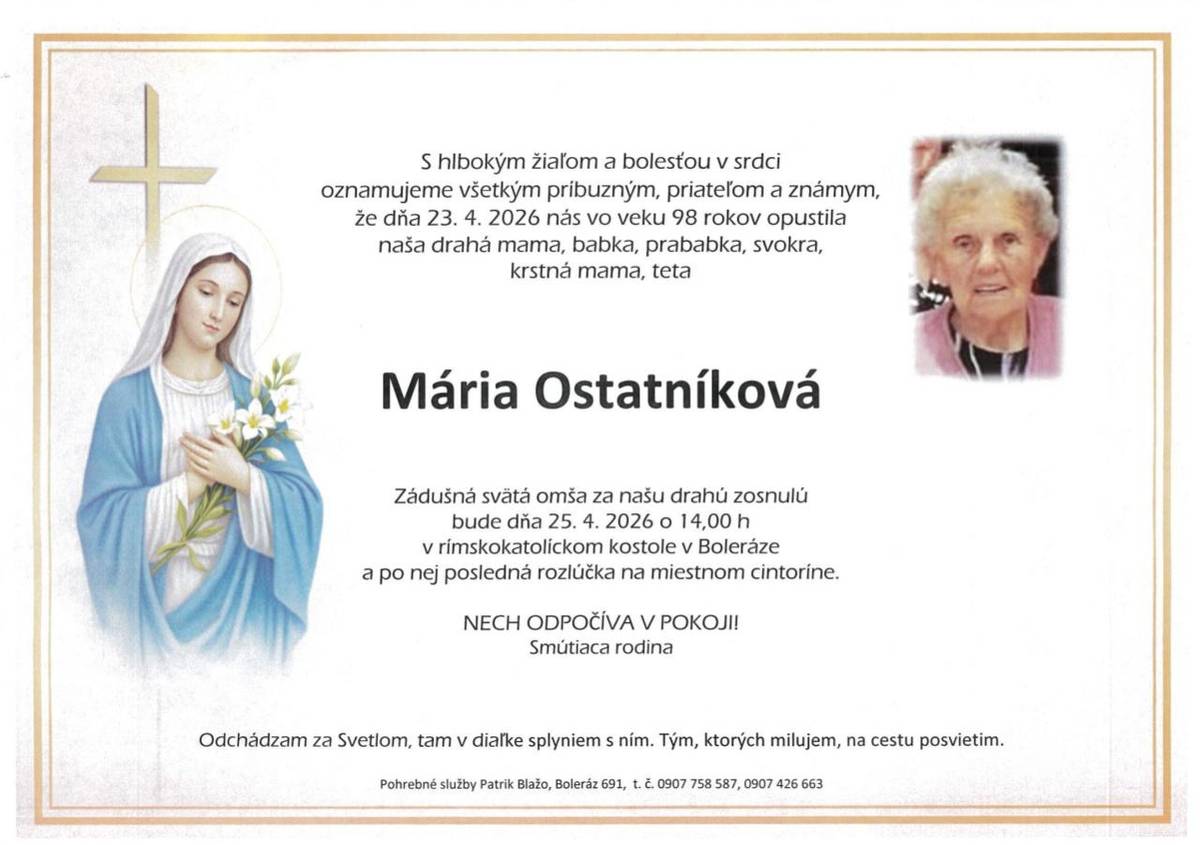 Smútočné oznámenie