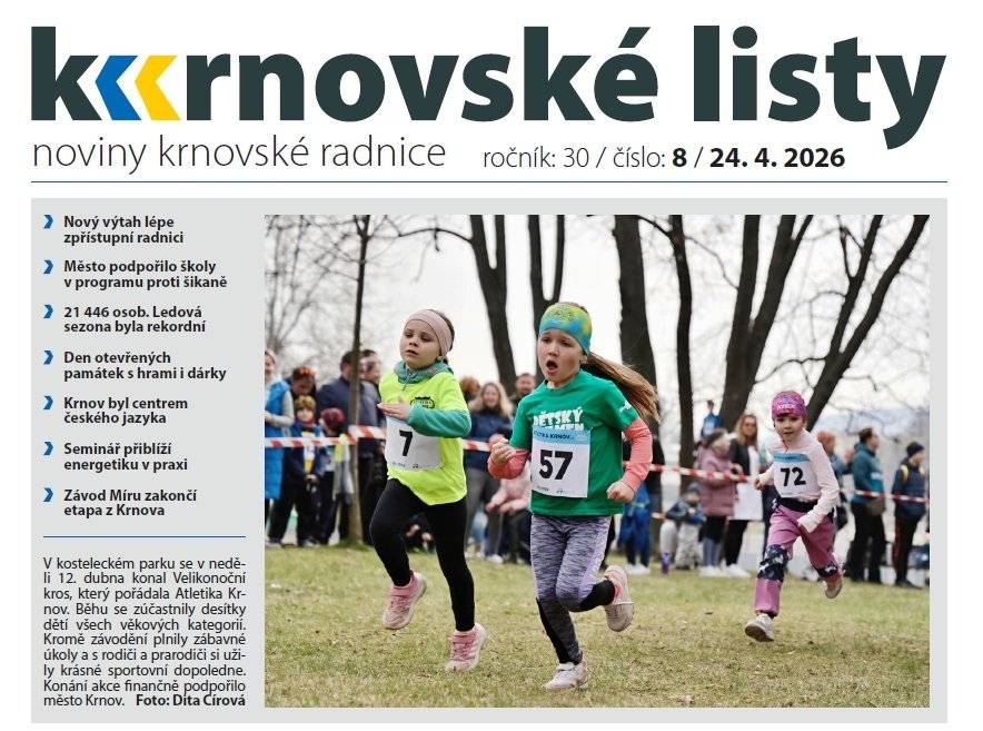 Dnes vyšly Krnovské listy. Nabízíme Vám je v elektronické podobě, v tištěné verzi městský zpravodaj najdete na obvyklých distribučních místech.