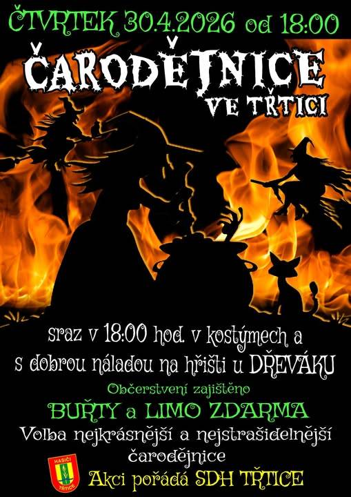 ≈ 30. 4. 2026 - čtvrtek  ≈ 18:00 - "Dřevák"