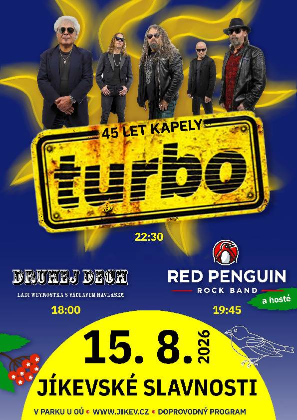Upřesňujeme informaci ohledně vstupenek pro seniory 65+, kteří nemají trvalý pobyt v Jíkvi, ale budeme rádi, když přijedou a všichni rodáci se setkají v příjemné atmosféře. Vstupné pro tyto seniory je symbolických 100 Kč. Zakoupit zvýhodněnou vstupenku bude možno jen na místě v den konání akce po předložení OP - nelze předprodej.  Prosím předejte tuto informaci dál, ať se k našim rodákům a ostatním dostane. Děkujeme.