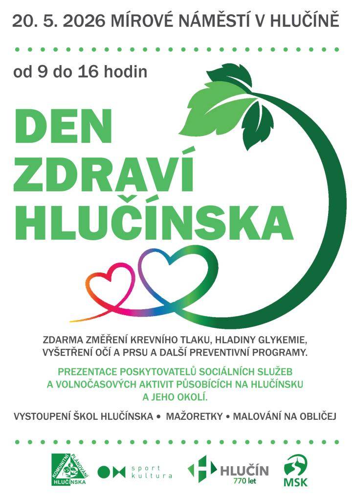 Kdy: 20. 5. 2026  Kde: Mírové náměstí v Hlučíně  Čas: 9:00 - 16:00 hod.