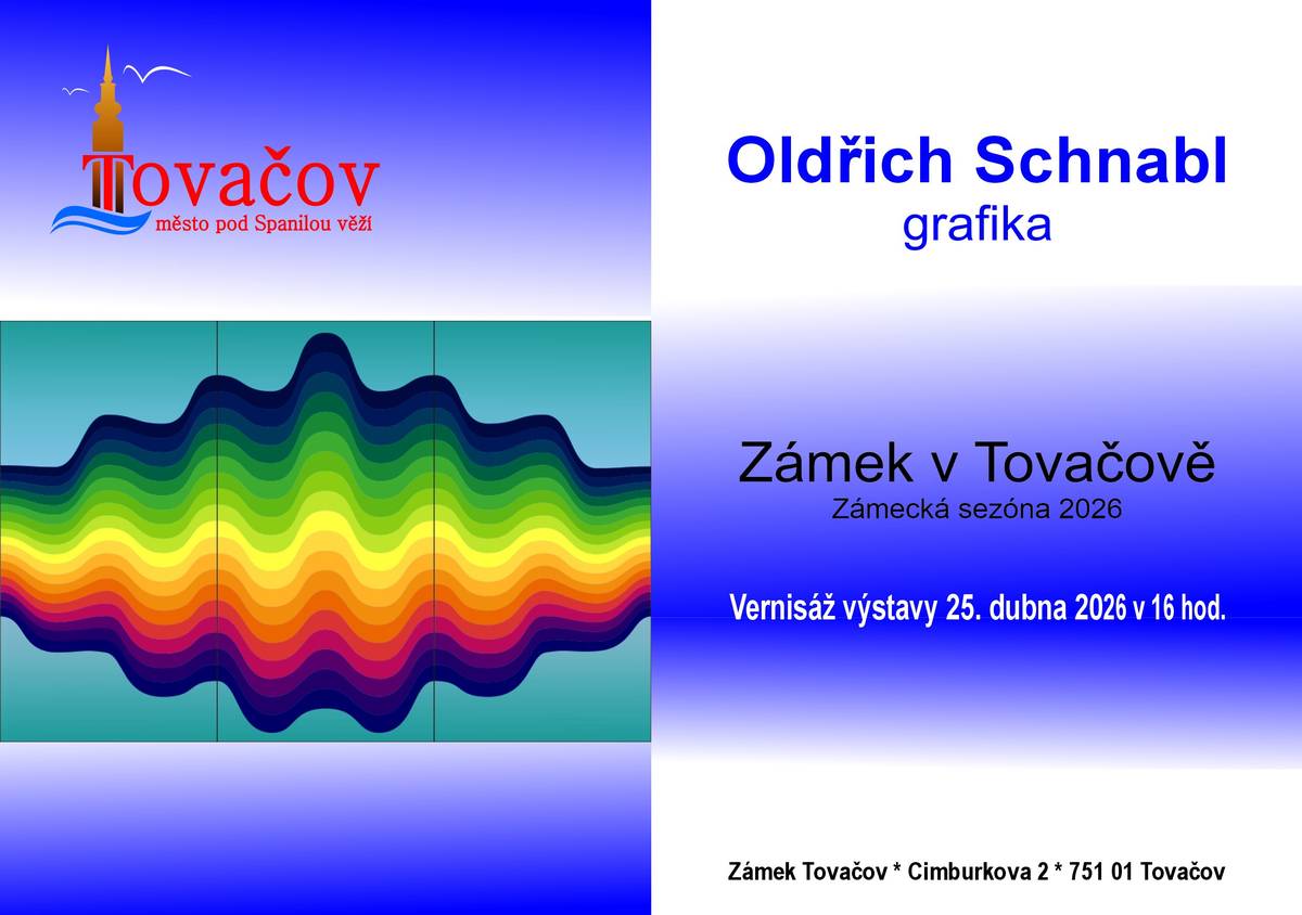 Zveme vás na vernisáž výstavy grafika Oldřicha Schnabla, která se koná v sobotu 25.4. v 16h na zámku v Tovačově.