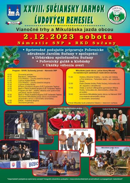 XXVIII. Sučiansky jarmok ľudových remesiel