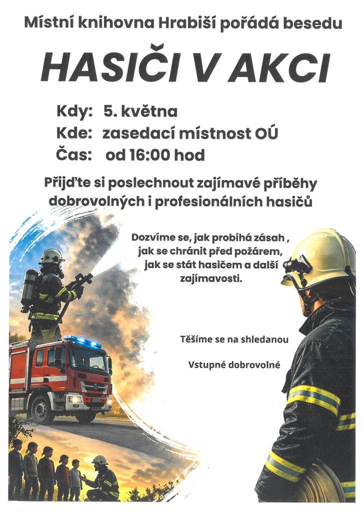 Pozvánka na besedu s hasiči