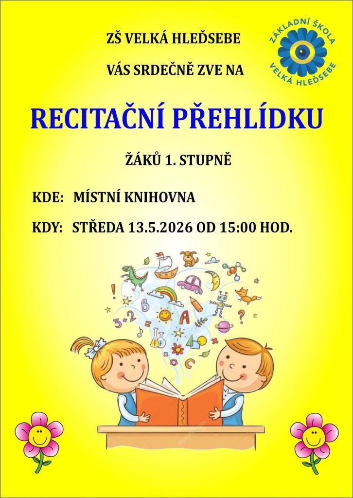 13. května 2026 od 15 hodin v obecní knihovně.