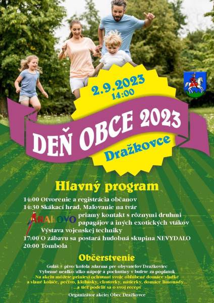POZVÁNKA: Deň obce Dražkovce