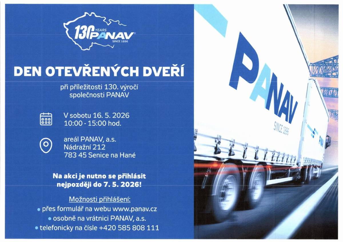 130. VÝROČÍ SPOLEČNOSTI PANAV SENICE NA HANÉ - DEN OTEVŘENÝCH DVEŘÍ  16.5.2026
