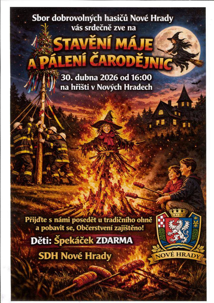 pálení čarodějnic a stavění máje