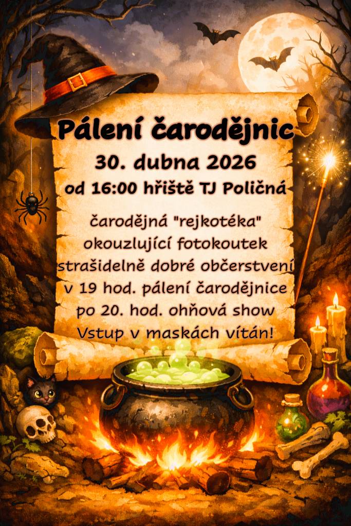 Všechny čarodějky, čarodějové a kouzelné bytosti jsou zvány!