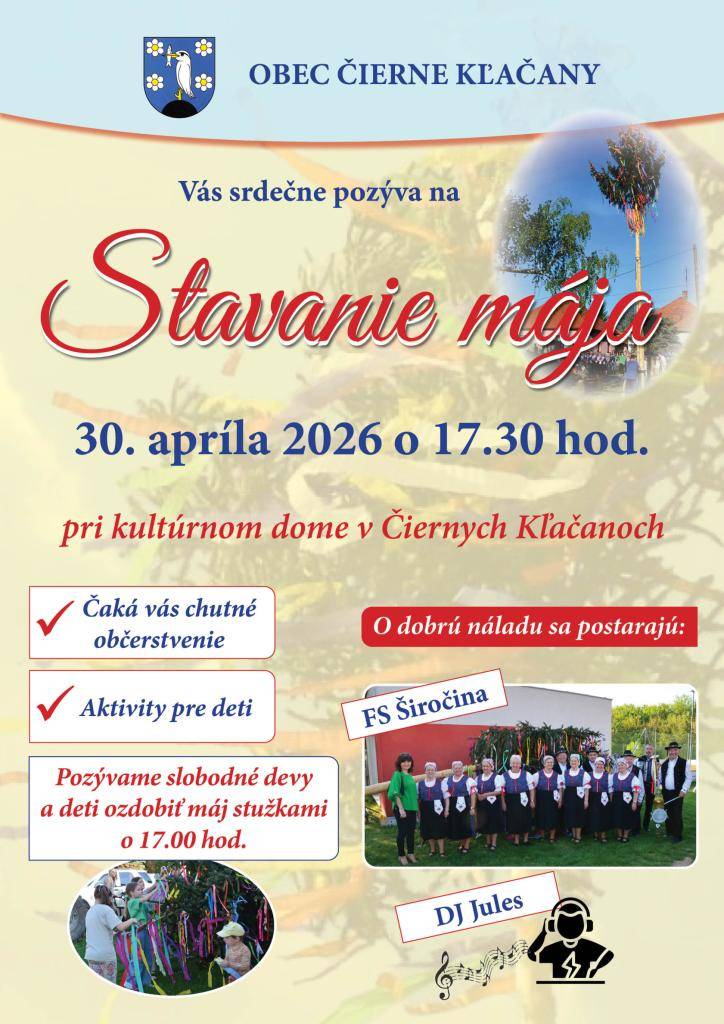 Máj, máj, máj, zelený pod oblôčkom sadený ...