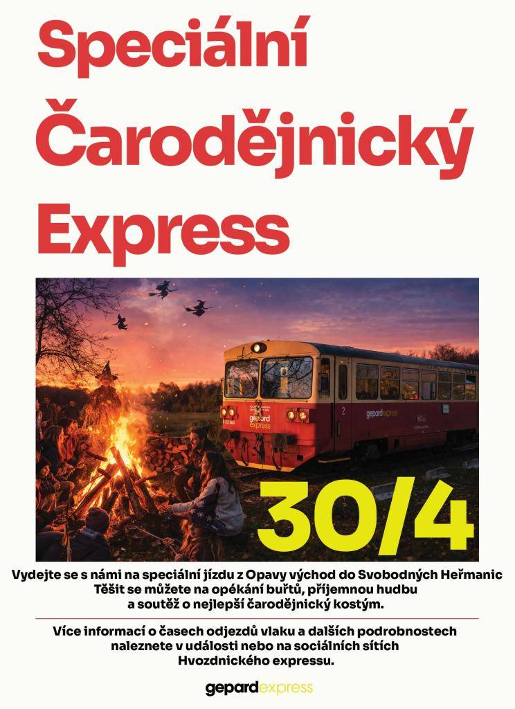 Čarodějnický express - 30. 4. 2026