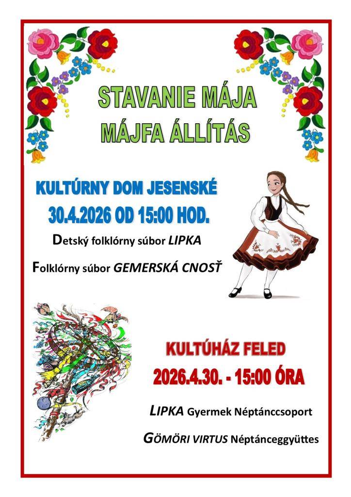 Stavanie mája/ Májfa - állítás