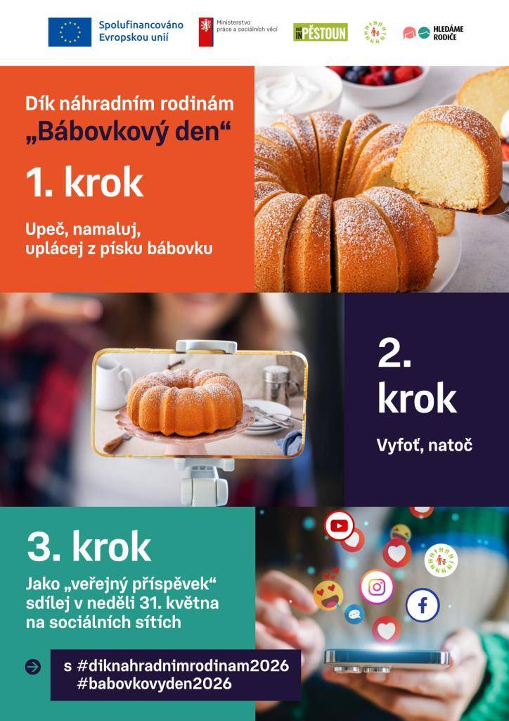 Dík náhradním rodinám „Bábovkový den“