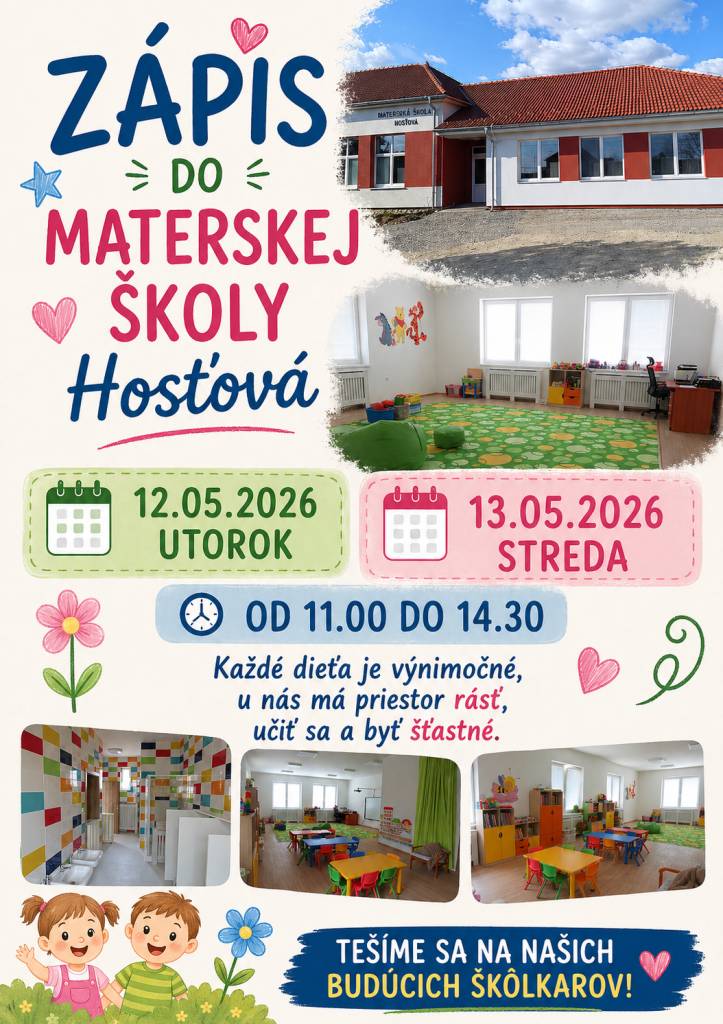 Zápis do materskej školy  Óvodai beiratkozás