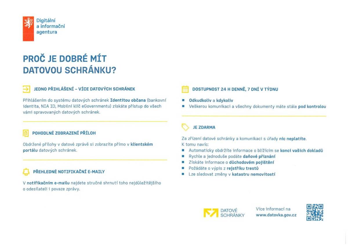Informační materiály k digitálním službám státu - aktualizace