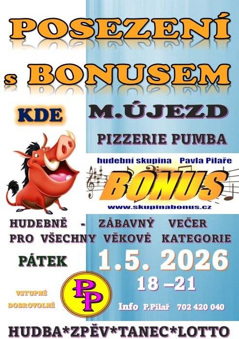 Posezení s BONUSEM
