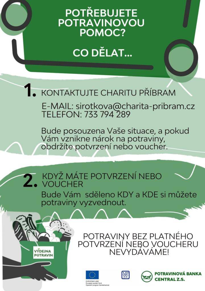 Co dělat, naleznete na přiloženém letáku.  Jedno z výdejních míst bude právě v Milíně.