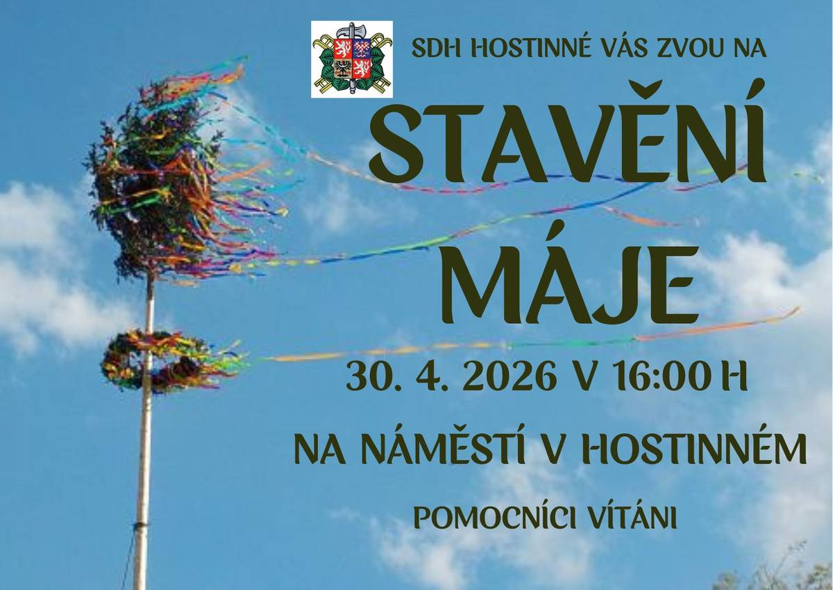 🌿 Srdečně vás zveme na tradiční stavění májky! 🌿 Přijďte s námi přivítat jaro a užít si následně i čarodějnický slet 🔥🧙♀️ 📅 čtvrtek 30. dubna 📍 na náměstí ⏰ 16:00 hod. Těšit se můžete na příjemnou atmosféru, setkání s přáteli i doprovodný program. Dorazte s rodinou i známými 🌸