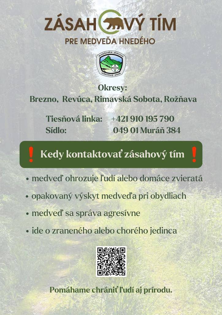 Pre okresy: Brezno, Revúca, Rimavská Sobota, Rožňava  Tiesňová linka: +421 910 195 792  Sídlo: 049 01  Muráň 384