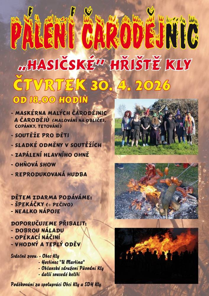 Pozvánka na pálení čarodějnic