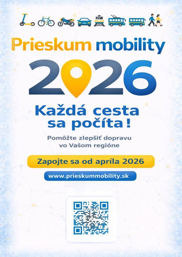 V apríli 2026 štartuje Prieskum mobility 2026, ktorý sa zameriava na mapovanie každodenného dopravného správania obyvateľov v okrese Prievidza. Prieskum pokrýva približne 40 obcí a takmer 90 % obyvateľov okresu.